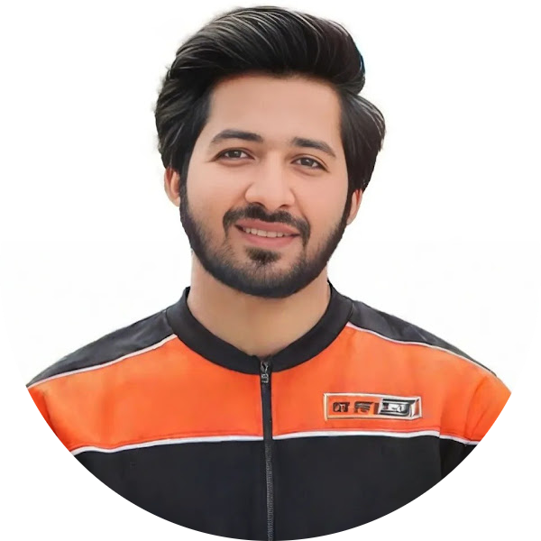 A professional portrait of Haider Ali